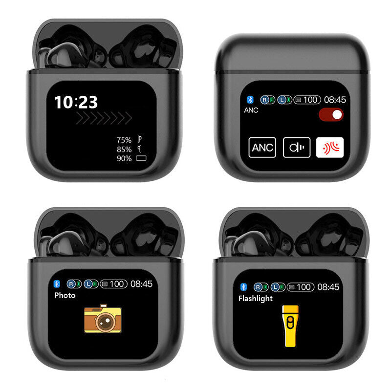 2024 Bluetooth 5.4 Wireless Stereo Earbuds with Touch Screen and Enhanced Bass