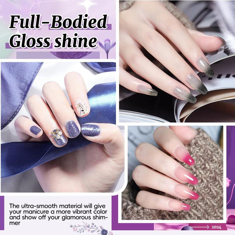JEWHITENY 28 Colors Poly Gel Nail Kit Nude Gray Black Grey Blue Yellow Purple Glitter All in One Starter Kit Poly Extension Gel Nail Kit with Nail Lamp Base Top Coat Builder Gel Nail Kit