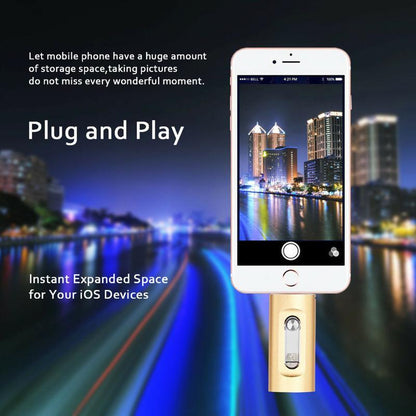 3-in-1 USB Storage Flash Drive with Type-C Adapter - High-Speed USB 3.0 Memory Solution for Phones and PCs, Durable OTG External Storage, Ideal Gift for Men