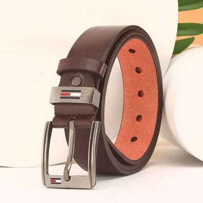 Fashion Mens PU Alloy Square Buckle Business Leisure Belts Winter Black Belts for Men Jean Pants Simple Waistband
