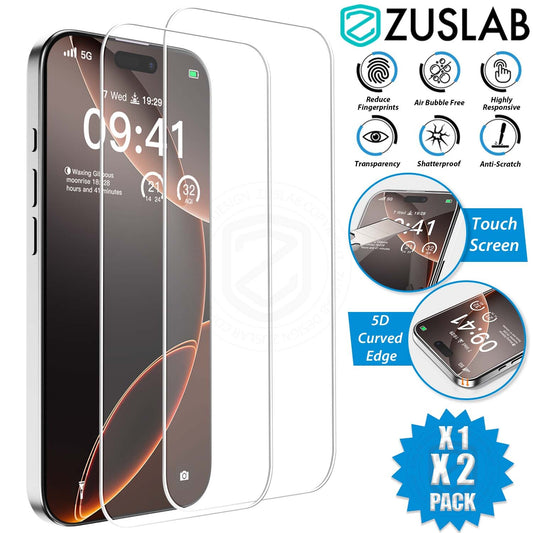 Glass Screen Protector X2 for iPhone Models 6 Plus to 16E Pro XS Max