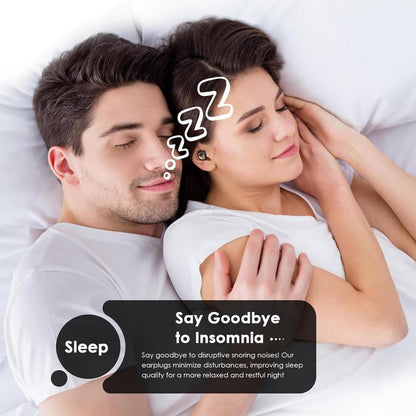 Noise-Cancelling Ear Plugs for Sleep and Concerts, 45dB Soft Silicone Ear Protection with 8 Reusable Tips, Ideal for Work and Travel, Perfect Gift for All Ages