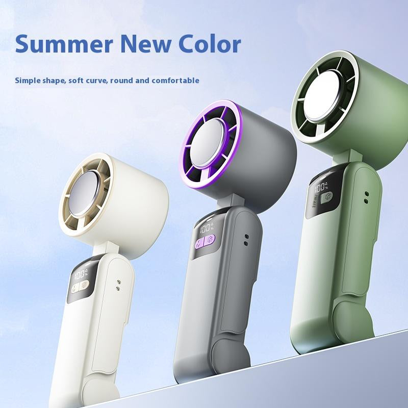 ZIHNIC Y31 Portable Handheld Turbo Fan - Rechargeable Cooling Device for Outdoor Activities, Travel, and Work