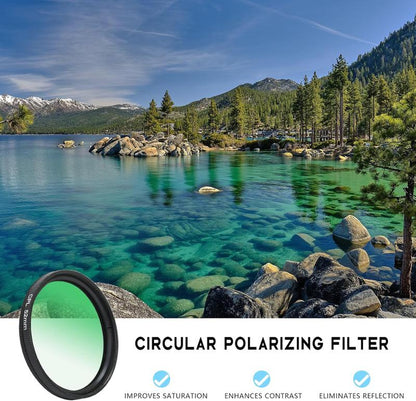 52mm Clip-On Circular Polarizer Lens Filter Kit for Mobile Phones