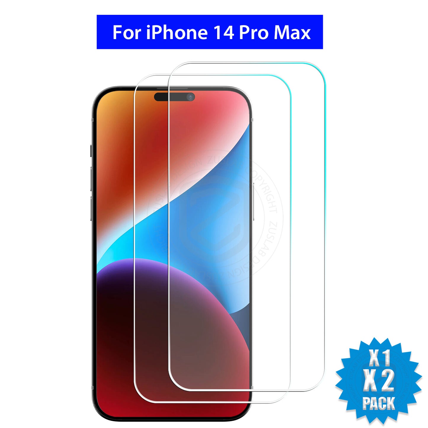 Glass Screen Protector X2 for iPhone Models 6 Plus to 16E Pro XS Max
