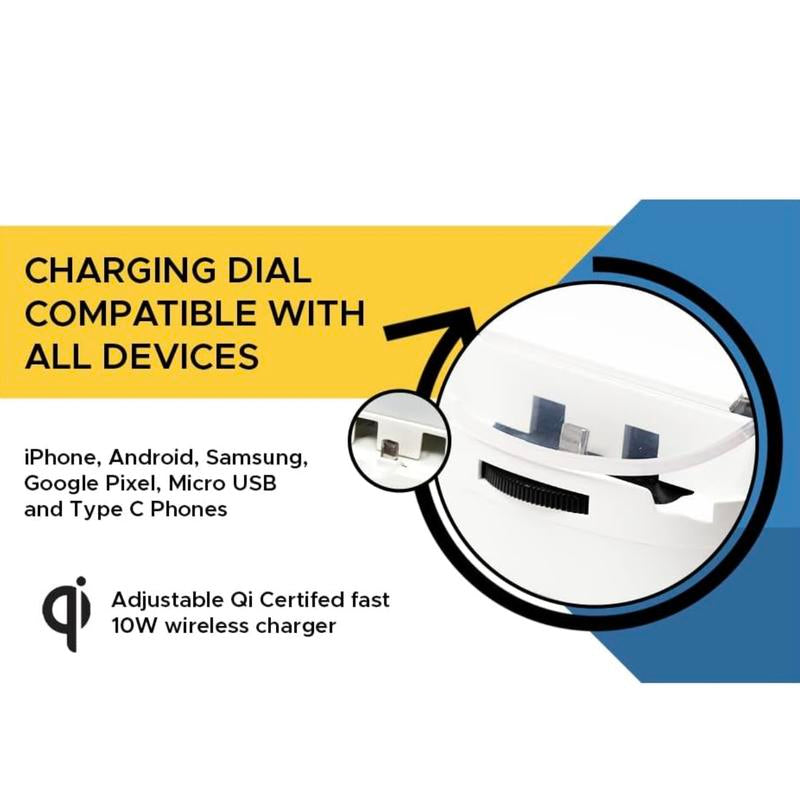 LUMICHARGE 3-in-1 Fast Wireless Charging Station for Multiple Devices - Adjustable Multifunction Charger