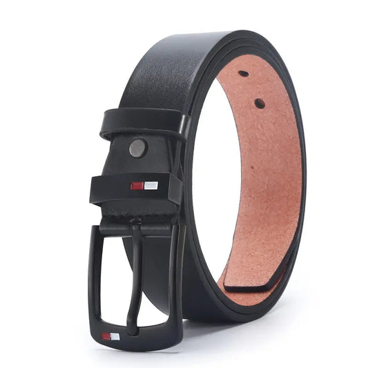Fashion Mens PU Alloy Square Buckle Business Leisure Belts Winter Black Belts for Men Jean Pants Waistband