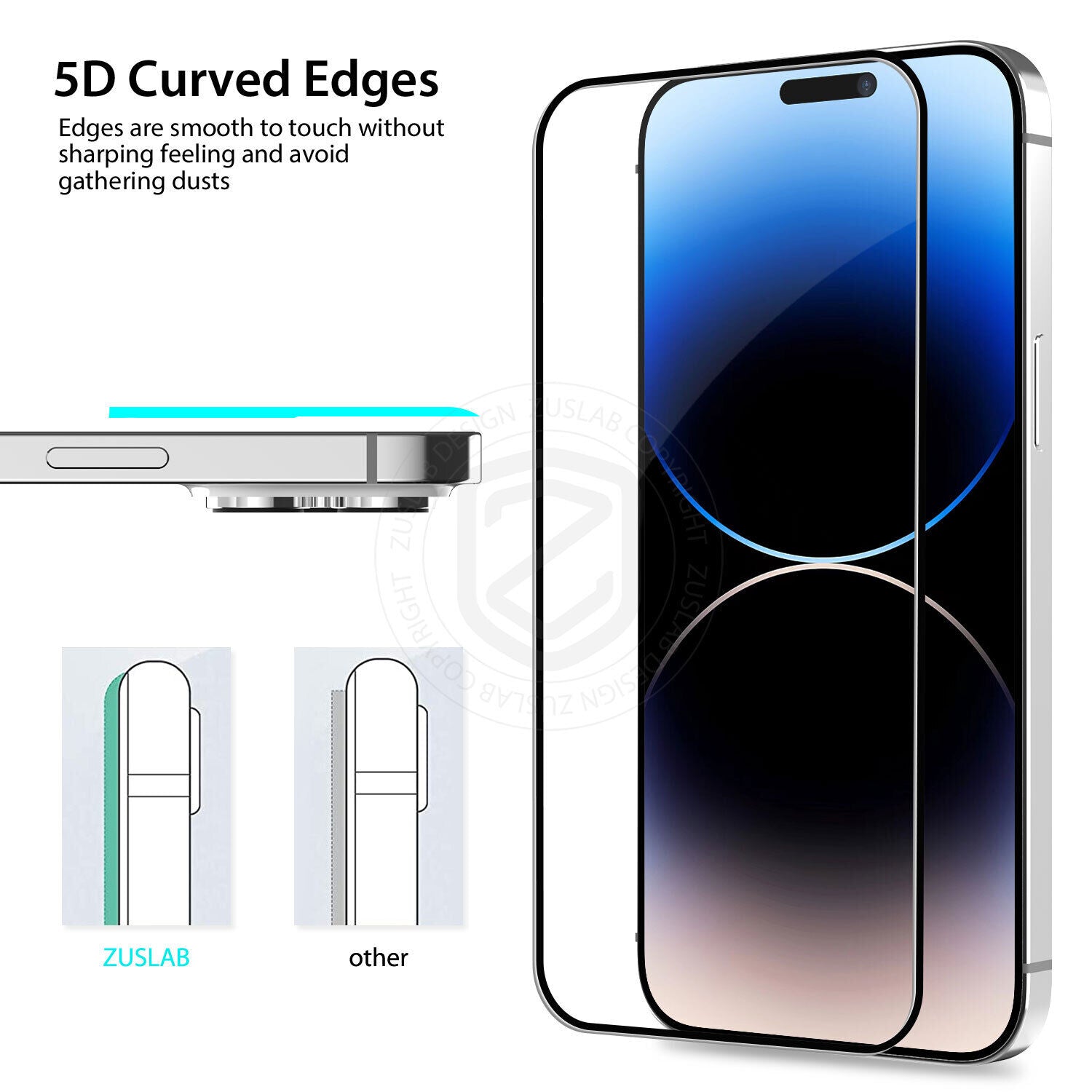 Tempered Glass Screen Protector X2 for iPhone 11, 12, 13, 14, 15, and 16 Pro Max Plus