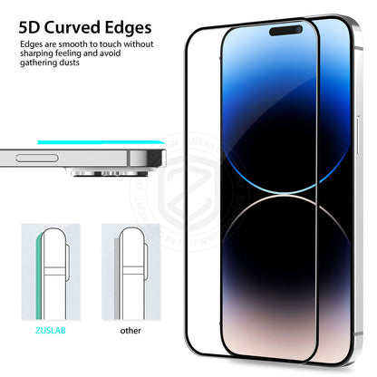 Tempered Glass Screen Protector X2 for iPhone 11, 12, 13, 14, 15, and 16 Pro Max Plus