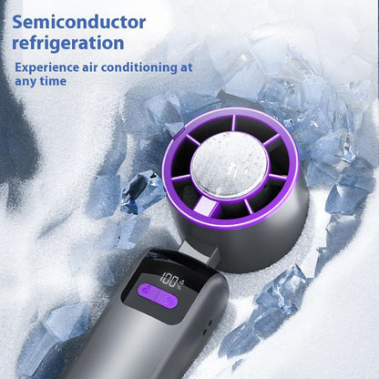 ZIHNIC Y31 Portable Handheld Turbo Fan - Rechargeable Cooling Device for Outdoor Activities, Travel, and Work