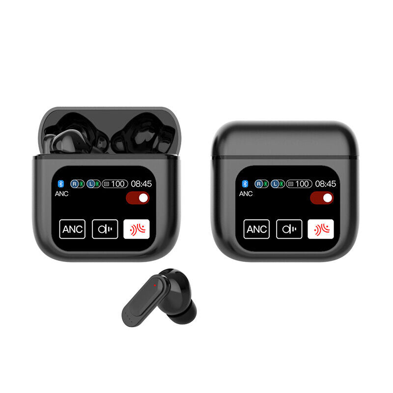 2024 Bluetooth 5.4 Wireless Stereo Earbuds with Touch Screen and Enhanced Bass