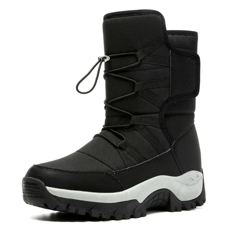 Snow Boots Men Waterproof Mens Winter Boots with Fur Winter Shoes Nonslip Men Boots Platform Thick Plush Warm Botas Dropshipping