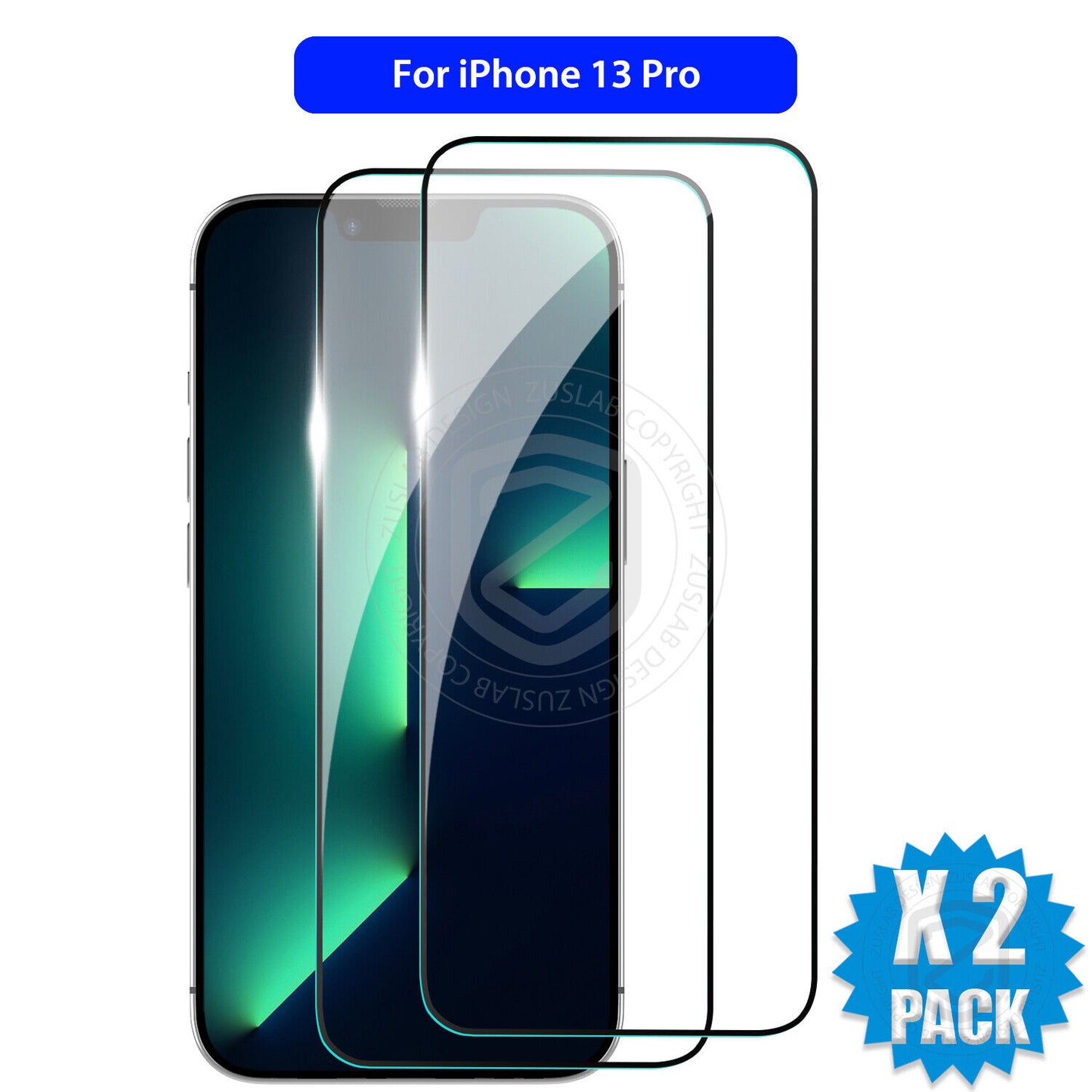 Tempered Glass Screen Protector X2 for iPhone 11, 12, 13, 14, 15, and 16 Pro Max Plus