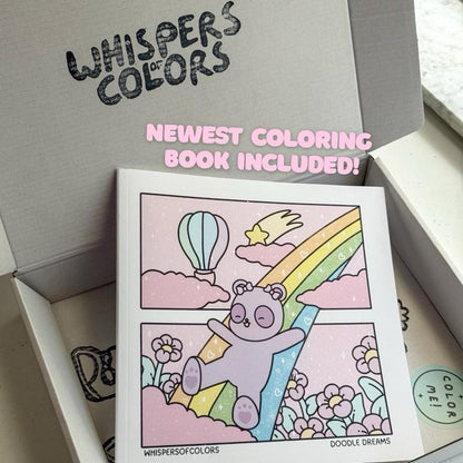 Coloring Book and Ohuhu Marker Set: 4 Books with 8 Mystery Markers