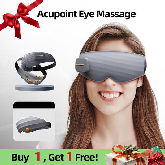 Buy One, Get One Free – Zencave Acupoint Eye Massager，Perfect Mother’S Day Gift， Heated Shiatsu Massage with Air Compression & Bluetooth Music，Relieves Eye Strain, Migraines, Dark Circles & Dry Eyes ，Smart Rechargeable Eye Mask for Sleep & Stress Relief