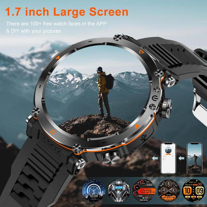 Multifunctional Smart Watch for Men - Stylish Digital Sports Watch with Compass, Perfect Gift for Boyfriends and Tech Enthusiasts