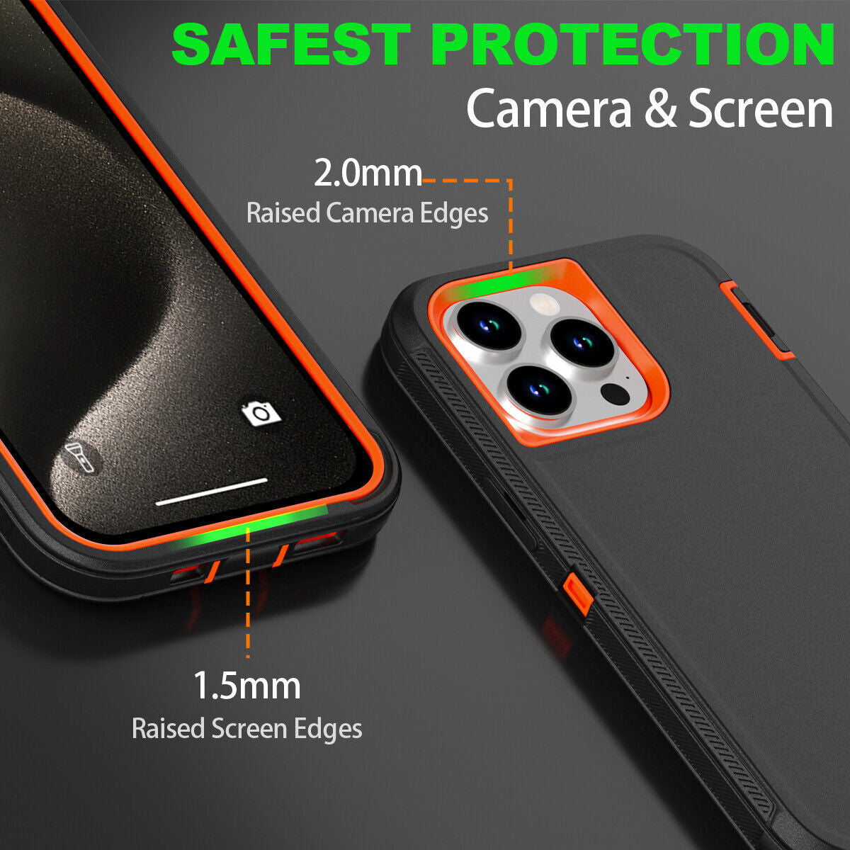 For Iphone 16 14 13 12 11 15 Pro Max 16E Case Rugged Shockproof Heavy Duty Cover