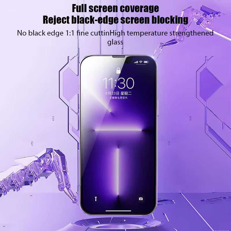 2-Pack Privacy Glass Screen Protectors for iPhone 15, 14, 13, 12, 11 Pro Max, Mini, and Compatible with iPhone X, XS, XR, 7, 8, 6 Plus, SE (2020, 2022) - Anti-Spy Protection