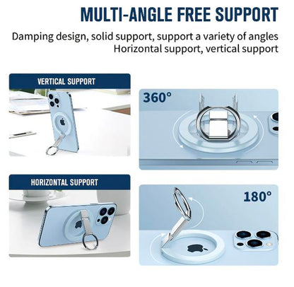 Magnetic Ring Stand Holder for iPhone and Samsung Smartphones - Durable Grip Mount Accessory