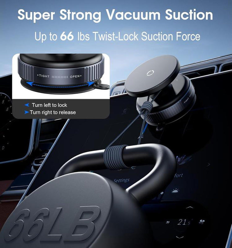 360° Adjustable Magnetic Phone Holder - Universal Compatibility for iPhone and Android Devices, Ideal for Car Interior Accessories