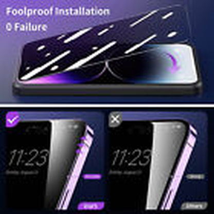 Privacy Tempered Glass Screen Protector for iPhone 16E, 16, 15, 14, 13, 12, 11 Pro Max
