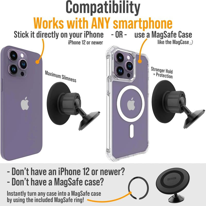 MagSafe Car Mount for Halocase, Magcase, and Compatible Devices