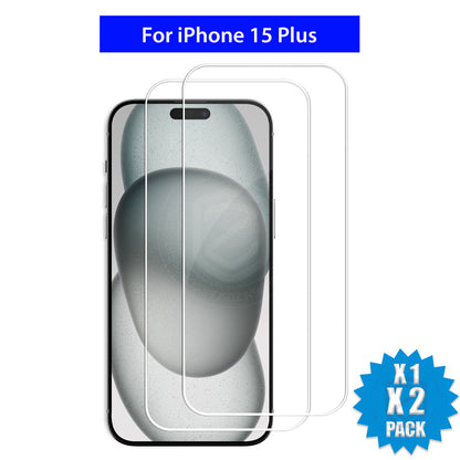 Glass Screen Protector X2 for iPhone Models 6 Plus to 16E Pro XS Max