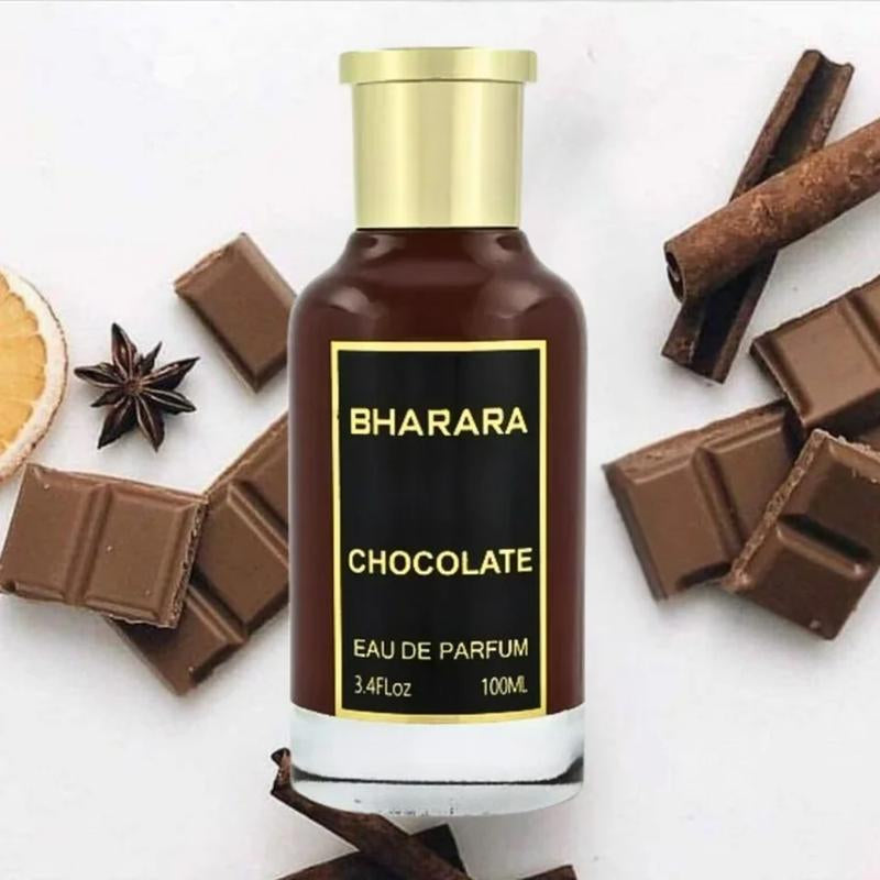 Bharara Chocolate 3.4 oz Unisex Eau de Parfum – Opulent Fragrance with Notes of Bergamot, Date, and Vanilla