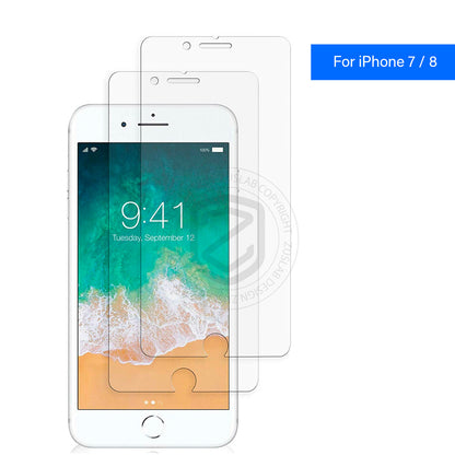 Glass Screen Protector X2 for iPhone Models 6 Plus to 16E Pro XS Max