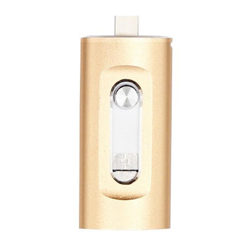 3-in-1 USB Storage Flash Drive with Type-C Adapter - High-Speed USB 3.0 Memory Solution for Phones and PCs, Durable OTG External Storage, Ideal Gift for Men