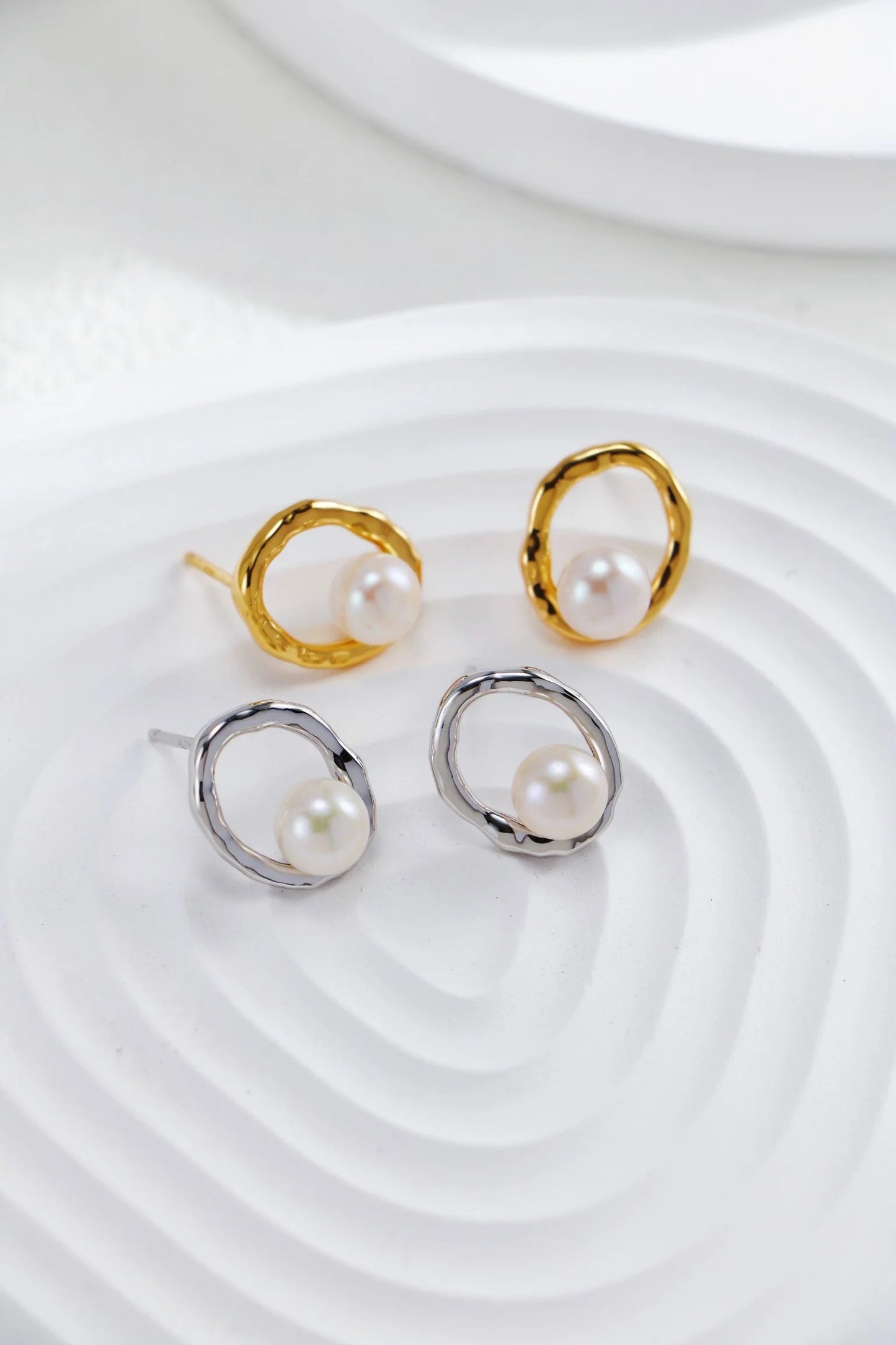 Minimalist Pearl Earrings