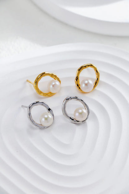 Minimalist Pearl Earrings