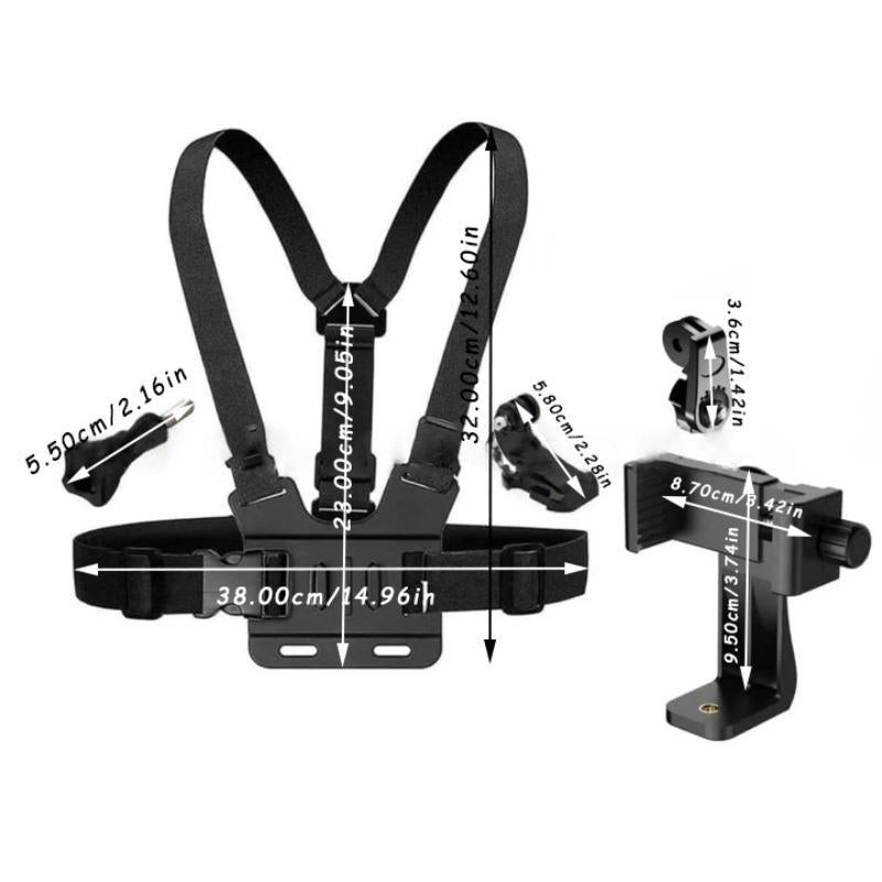 2025 Professional Hanging Neck Mount for Smartphones and Action Cameras - Hands-Free Vlogging and Video Recording Holder Compatible with iPhone 15/14/13/12 Series and Android Devices