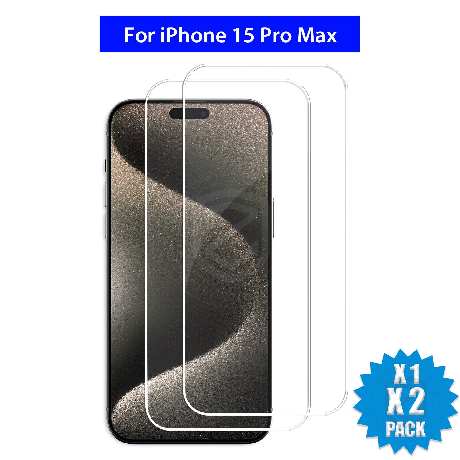 Glass Screen Protector X2 for iPhone Models 6 Plus to 16E Pro XS Max