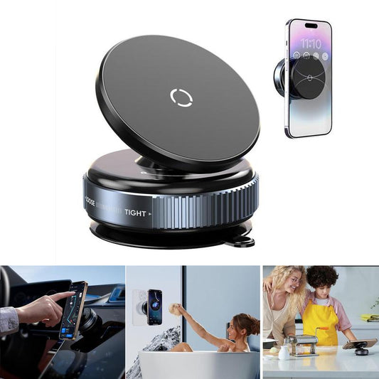 360° Adjustable Magnetic Phone Holder - Universal Compatibility for iPhone and Android Devices, Ideal for Car Interior Accessories