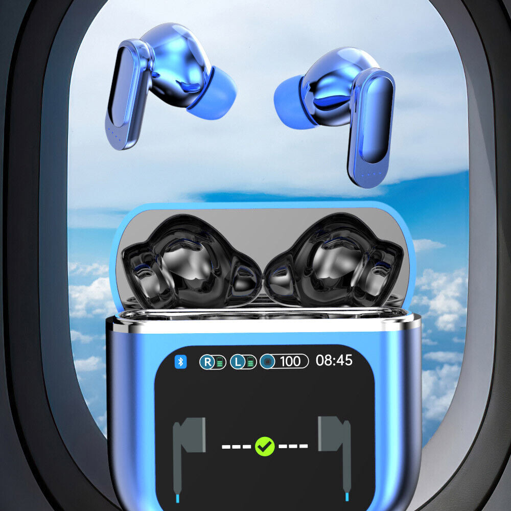 2024 Bluetooth 5.4 Wireless Stereo Earbuds with Touch Screen and Enhanced Bass