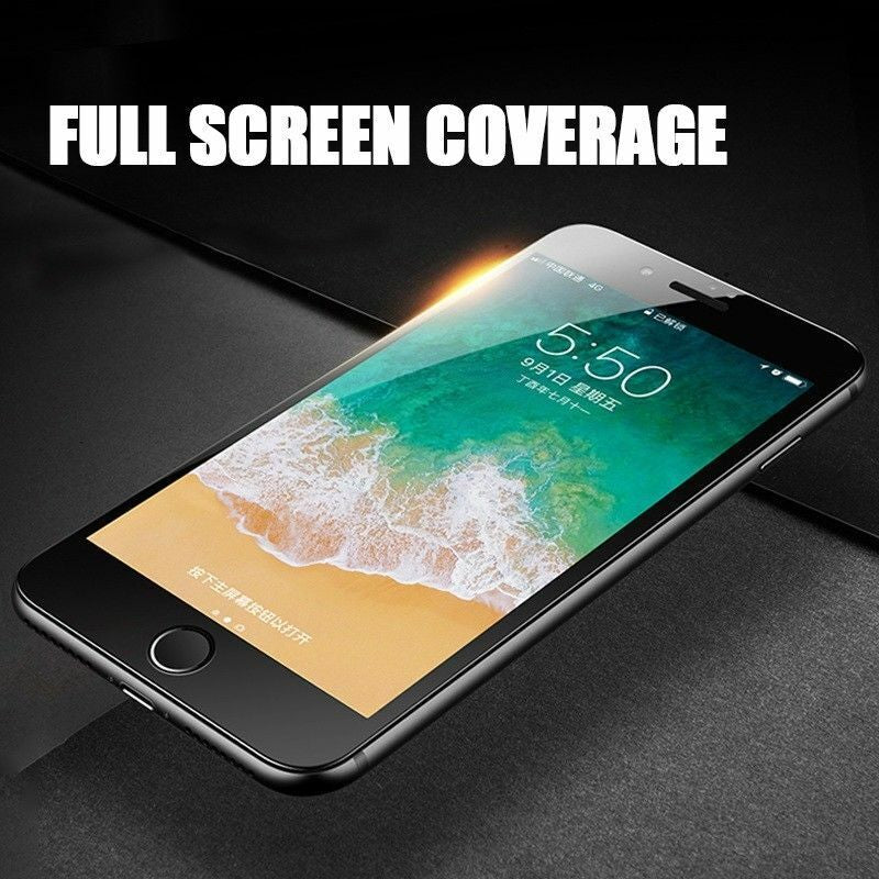 Tempered Glass Screen Protector for Apple iPhone 6, 7, 8 Plus, 11, 12, and 13 Pro Max - Pack of 2