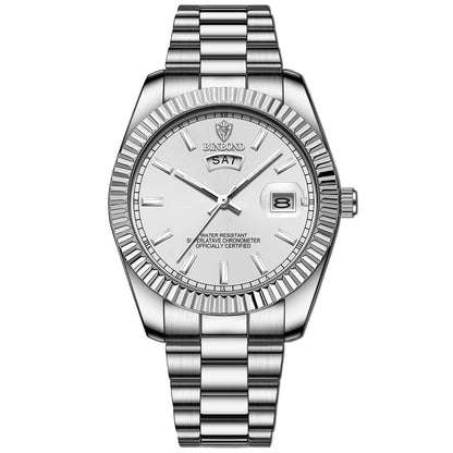 B7012 Mens Fashion Business Sports Quartz Watch 30M Waterproof Luminous Classic Calendar Creative Clock Mens Wristwatch