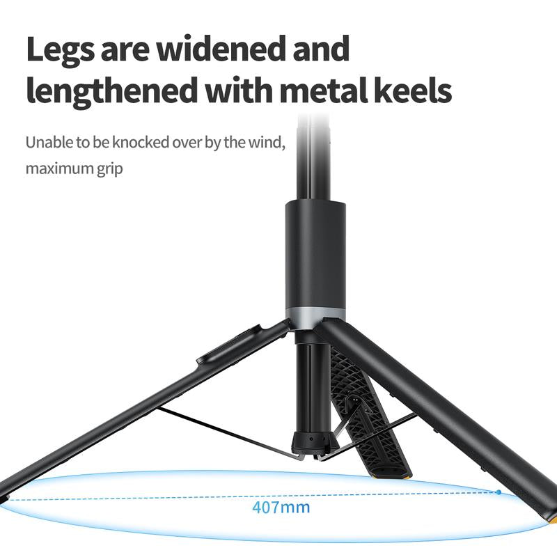 Extendable 63'' Selfie Stick Tripod with Bluetooth Remote - Lightweight, Foldable, and Compatible with All Smartphones - Ideal for Travel and iPhone Accessories