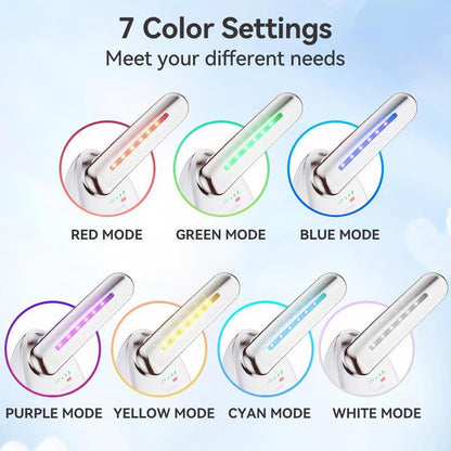 7-Color LED Electric Facial Massager - Advanced Beauty Device for Skin Care, Vibration Therapy for Double Chin and Face Sculpting, Ergonomic Handle for Comfort