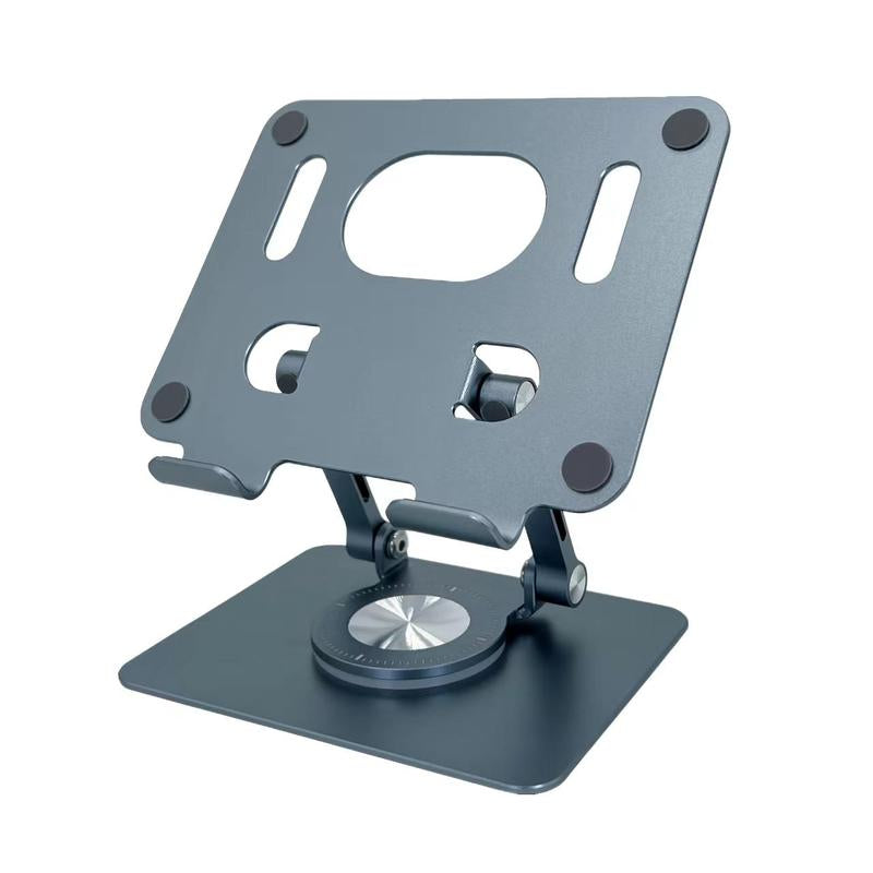 Adjustable Tablet Stand, Durable Anti-Slip Smartphone Tablet Holder, 1 Count Rotatable Aluminum Alloy Folding Phone Stand Compatible with Ipad Pro/Air/ Mini, Tablets Phones Holder, Tablet & Computer Accessories