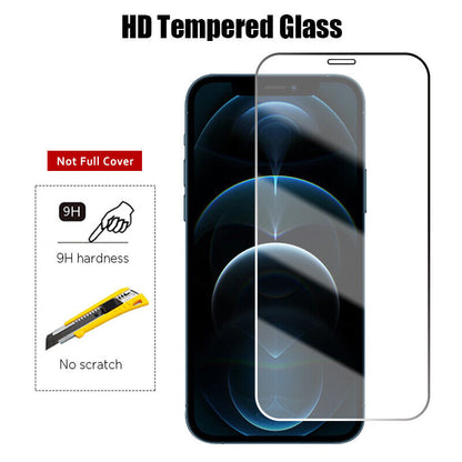 Tempered Glass Screen Protector for iPhone 12, 13, 14, 15, 16 Pro Max, XR, and XS