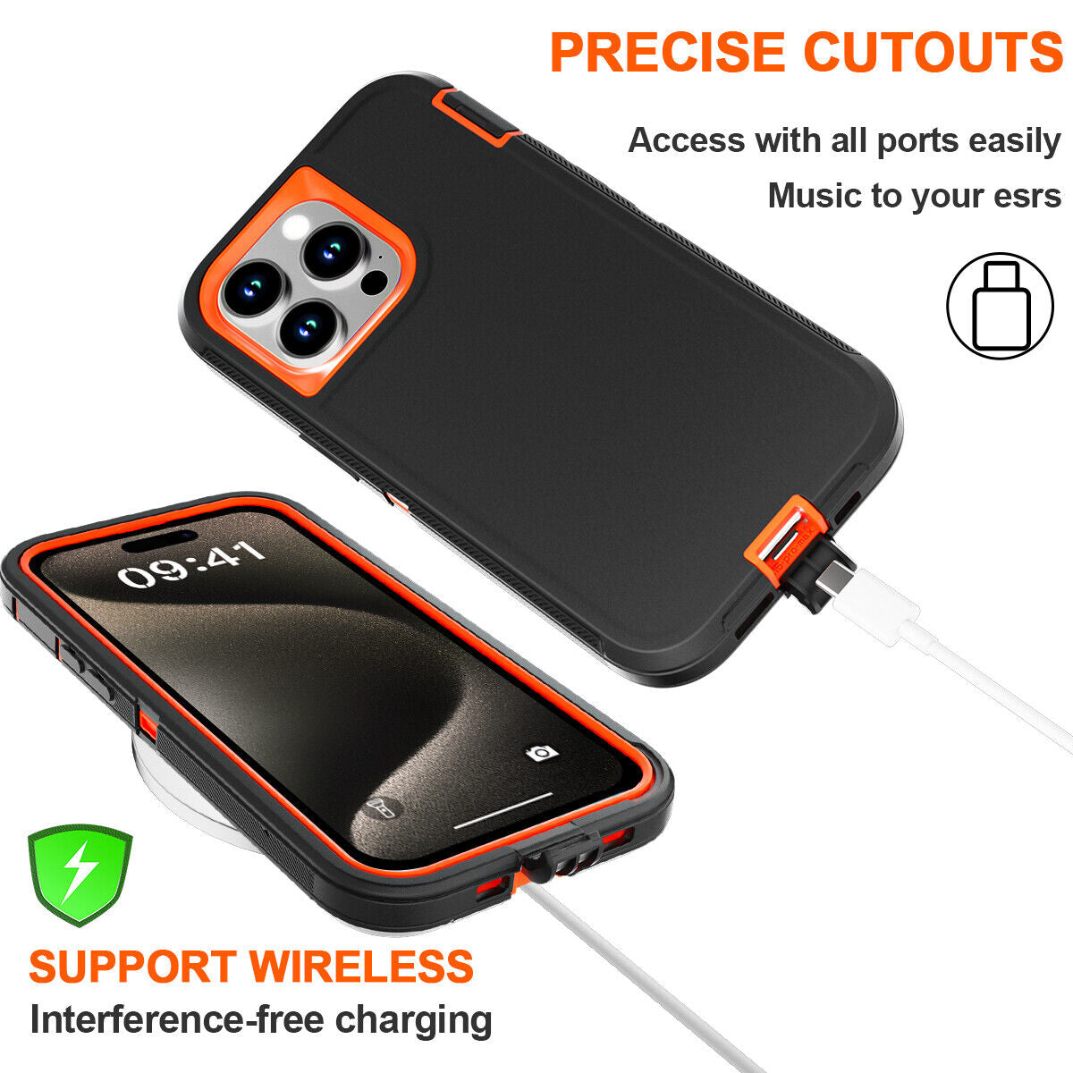 For Iphone 16 14 13 12 11 15 Pro Max 16E Case Rugged Shockproof Heavy Duty Cover