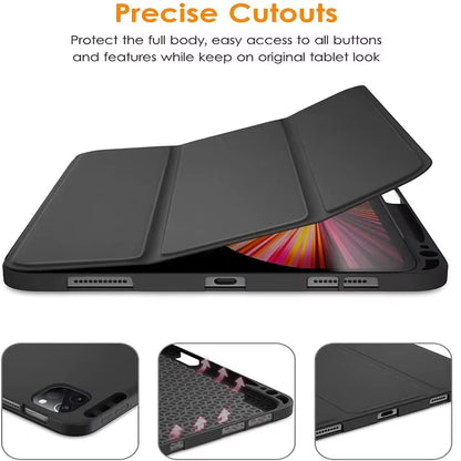 Xiaomi Mi Pad 7/6 Pro/5/11/11.2 and Redmi Pad SE 11/10.6/8.7/12.1 Silicone Case with Auto Wake and Sleep Functionality, Supports Charging