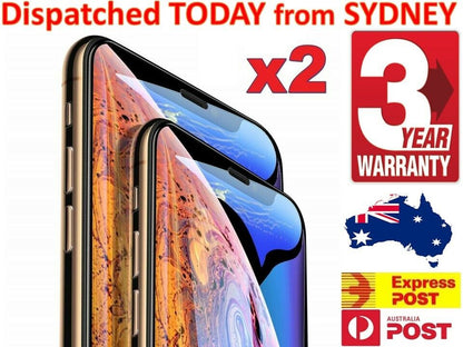 Tempered Glass Screen Protector for Apple iPhone 6, 7, 8 Plus, 11, 12, and 13 Pro Max - Pack of 2