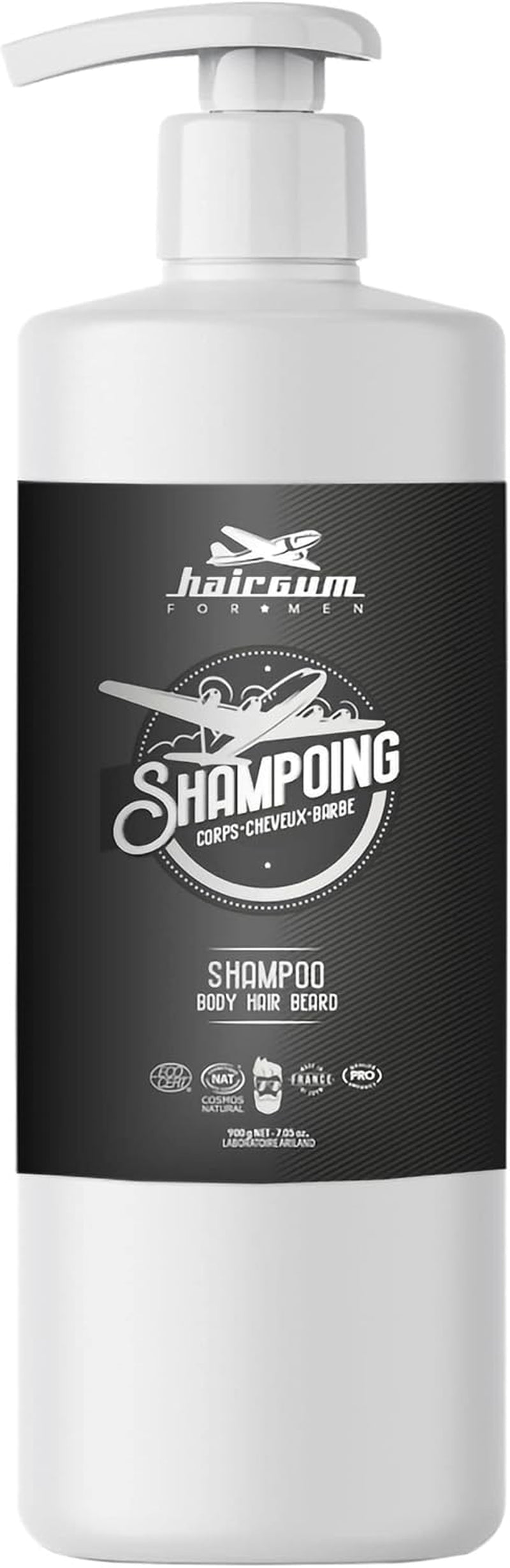 Mens Hair & Beard Shampoo - All in One Hair Shampoo for Men - Beard and Mustache Hair Moisturizing Mens Shampoo - Cleansing Hair and Beard Shampoo with Shea Oil (31 Oz)