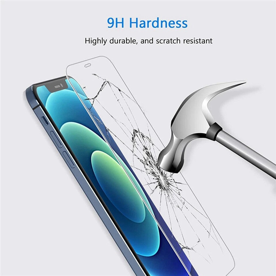 Tempered Glass Screen Protector for iPhone 12, 13, 14, 15, 16 Pro Max, XR, and XS