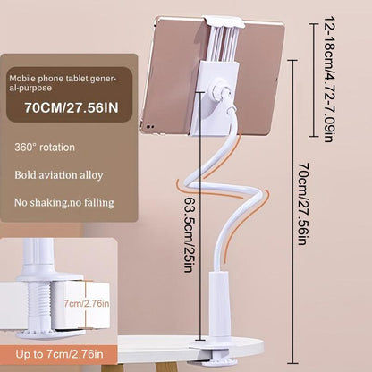 Adjustable 360° Rotatable Metal Desktop Phone and Tablet Holder, Versatile Smartphone Stand for Office and Home Use, Compatible with Most Mobile Devices, Ideal for Back to School Gifts