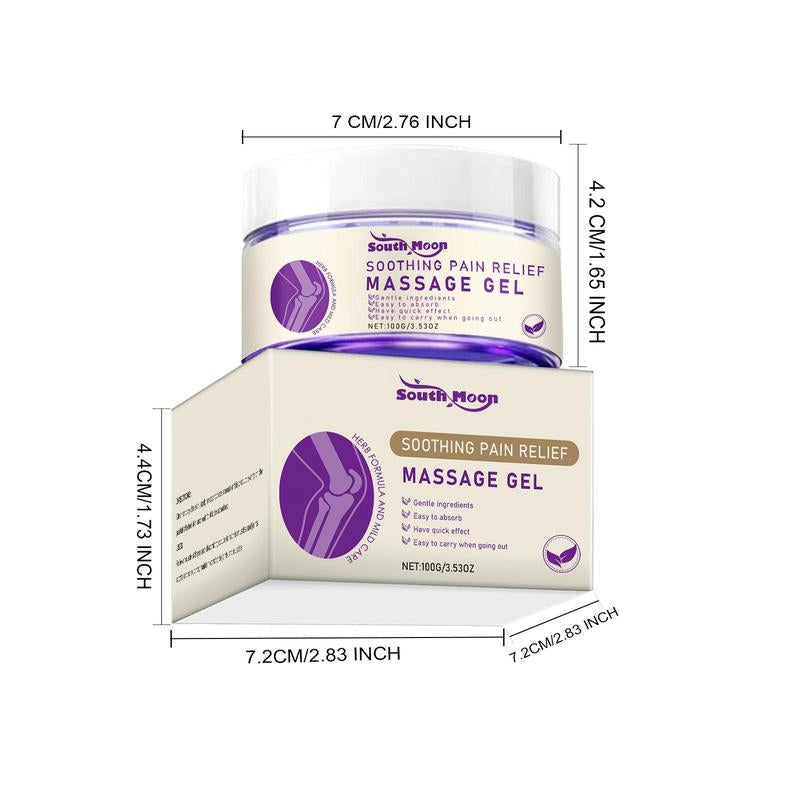 Professional Body Care Massage Gel - Purple Formula for Daily Joint Relief in Knees, Elbows, and Shoulders with Comfortable Topical Application
