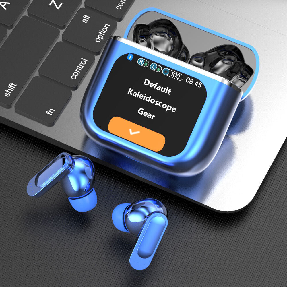 2024 Bluetooth 5.4 Wireless Stereo Earbuds with Touch Screen and Enhanced Bass